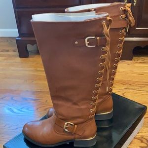 Wanted Lounge Tan Boots Size 9